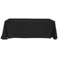 6' Blank Solid Color Recycled Poly Poplin Table Cover